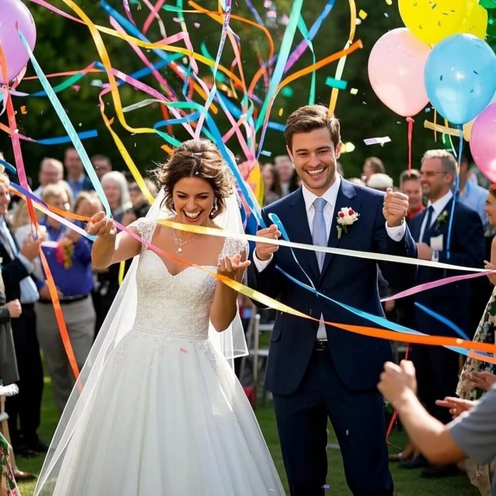 30 Şeritli Renkli Elle Atılan Konfeti – 5 Metre Uzayan Şerit Konfeti 1 Adet