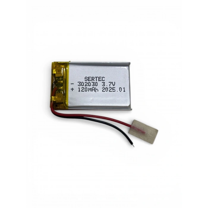 302030 3.7V 120 MAh Li-Polymer Pil (Devreli/1.5A)