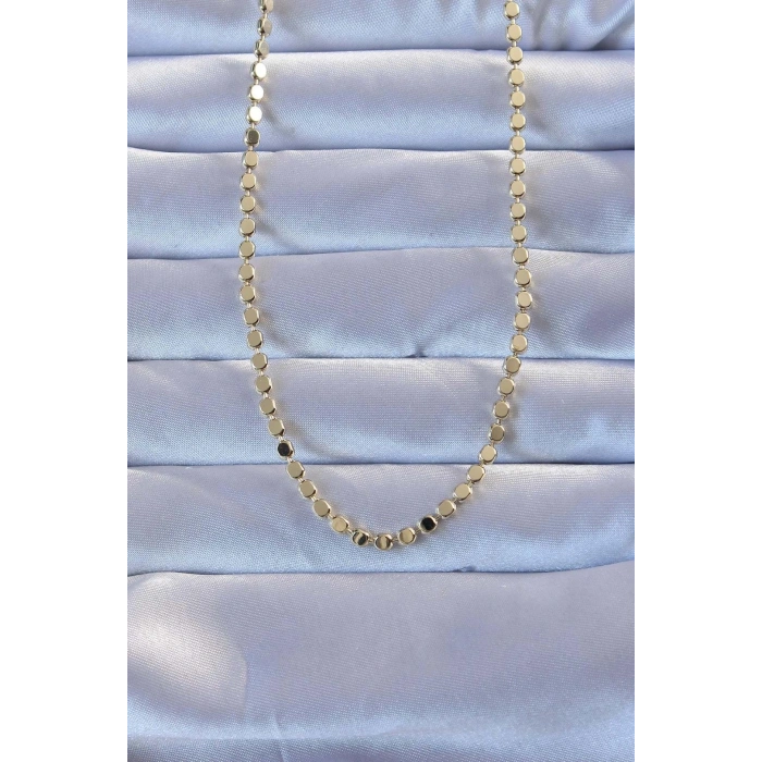 316L Çelik Gold Renk 60 cm Parçalı Ezme Kolye TJ-BKO9470
