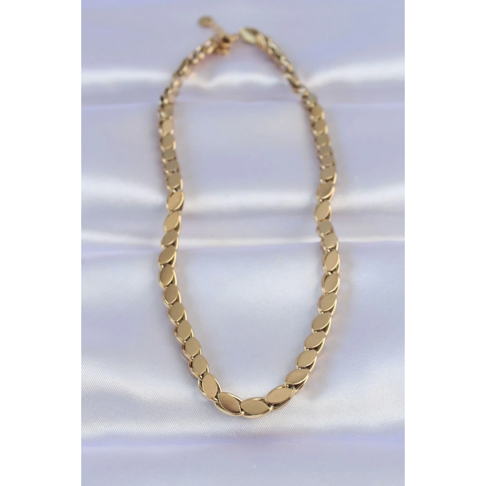 316L Çelik Gold Renk Arpa Model Kolye - TJ-BKO8748