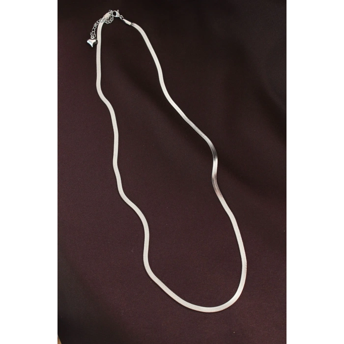 316L Çelik Gümüş Renk 60 cm İtalyan Zincir Kolye - TJ-BKO6229