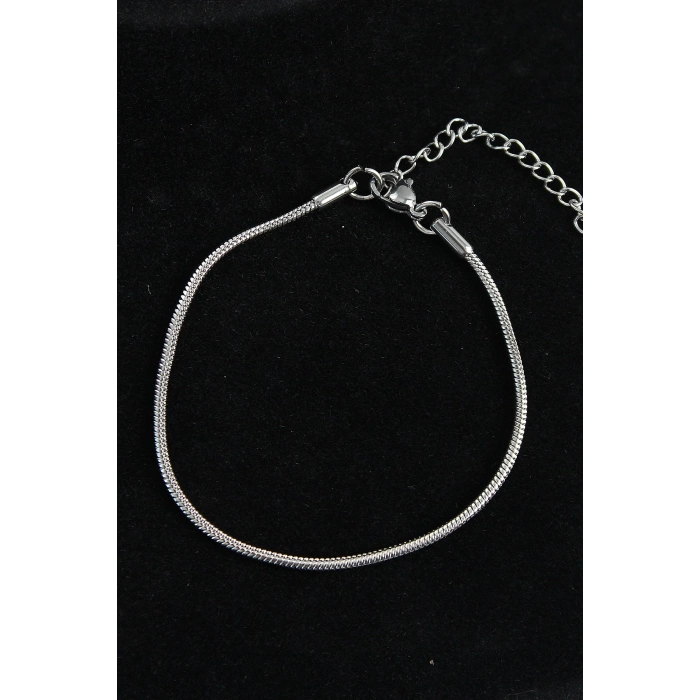 316L Çelik Oval İtalyan Model Gümüş Renk Erkek Bileklik - TJ-EB3739
