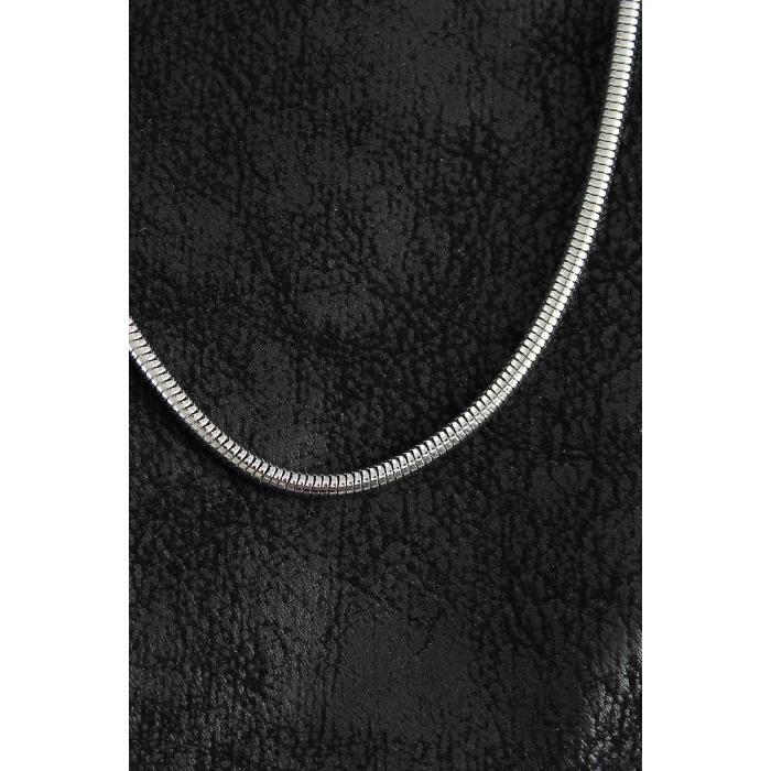 316L Çelik Oval İtalyan Zincir Model Gümüş Renk Erkek Kolye - TJ-ERK1396