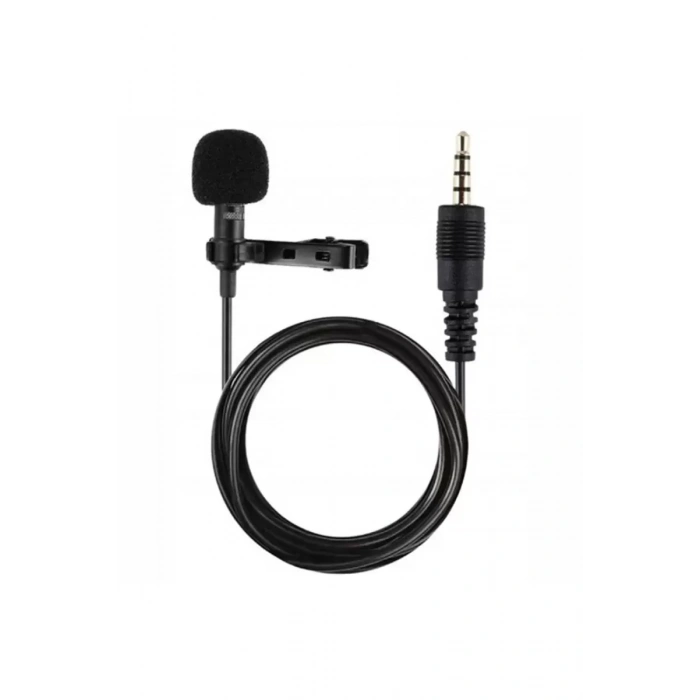 3.5mm Jak 1.5 Metre Double Mikrofon - Siyah