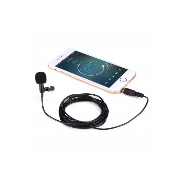 3.5mm Jak 1.5 Metre Double Mikrofon - Siyah