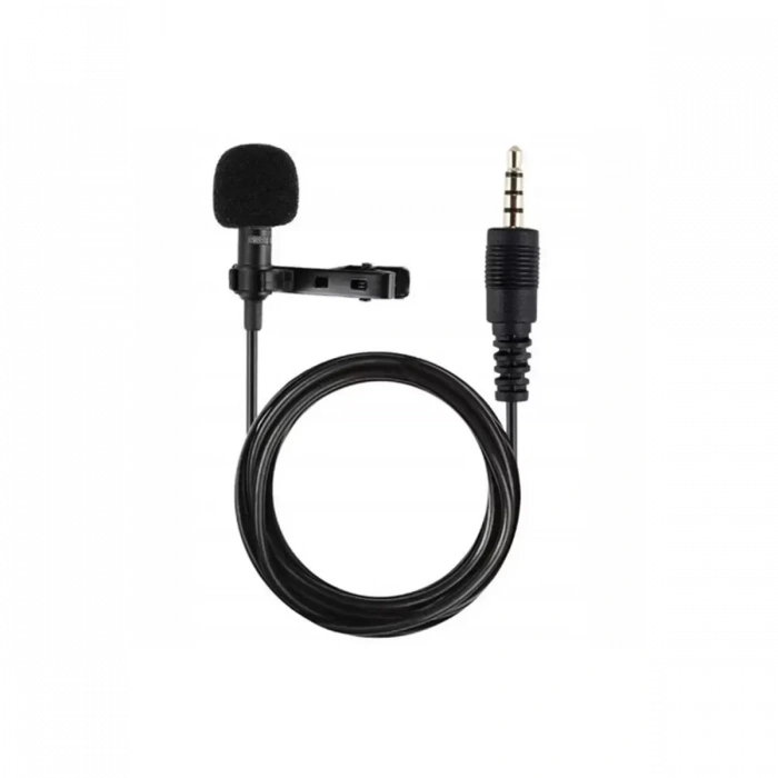 3.5mm Jak 1.5 Metre Double Mikrofon - Siyah