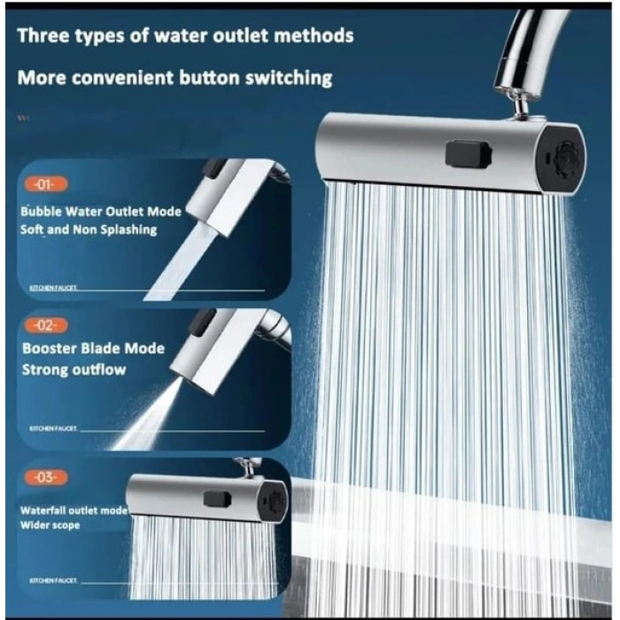 360 Derece Döner Musluk Başlığı