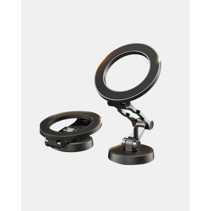 360° Dönebilen Katlanır Manyetik Araç Telefon Tutucu – Magsafe Uyumlu, Kompakt Ve Şık Tasarım