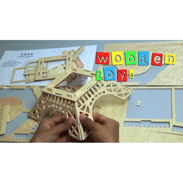3D Ahşap Puzzle - Banyo