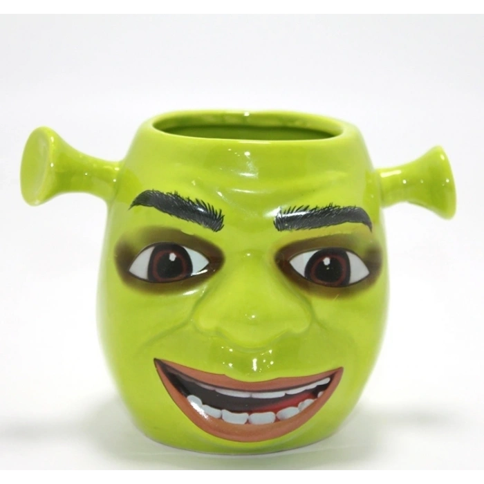 3d Shrek Tasarımı Porselen Kupa Bardak Alk4507