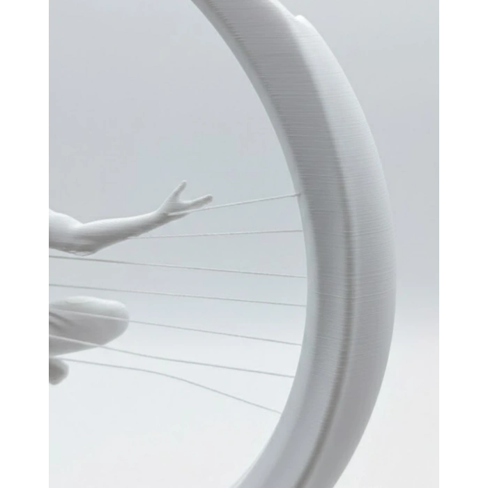 3d Zen Heykeli Modern Ay Tasarımlı Meditasyon Biblosu