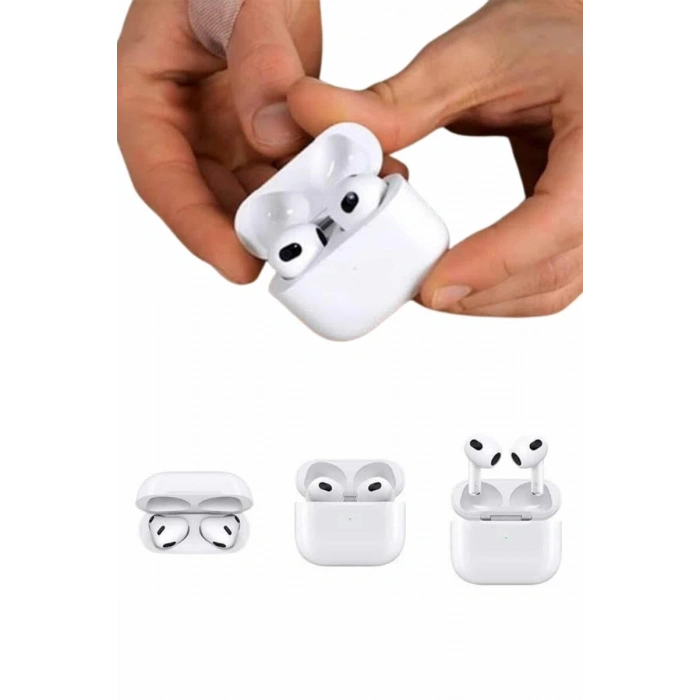 3.nesil İos Android Uyumlu Bluetooth 5.0 Beyaz Çağrı Cevaplama