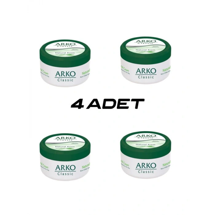4 ADET ARKO CLASSİC NATUREL EL KREMİ 150ML (4887)