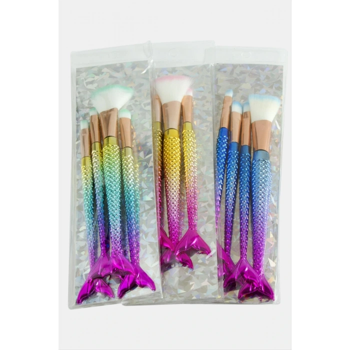 4 Adet Balık Makyaj Fırça Seti