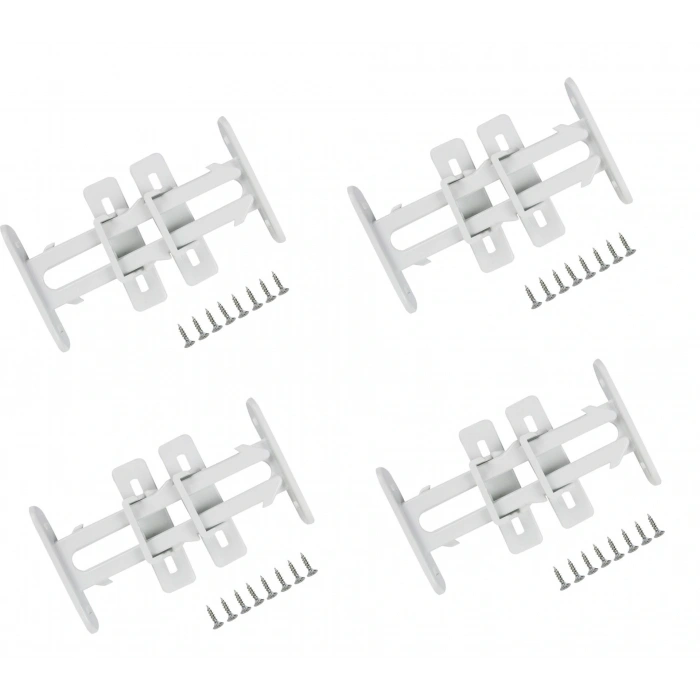 4 Adet Bebek Çocuk Koruma Kilidi - Dolap Çekmece Kilidi Sürgülü Kilit