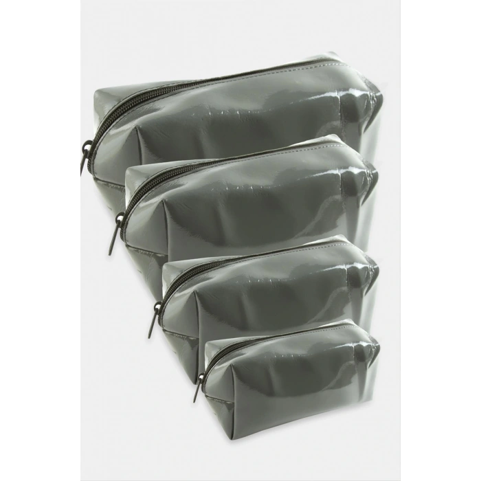 4 Adet El Tutmalı Makyaj Çantası