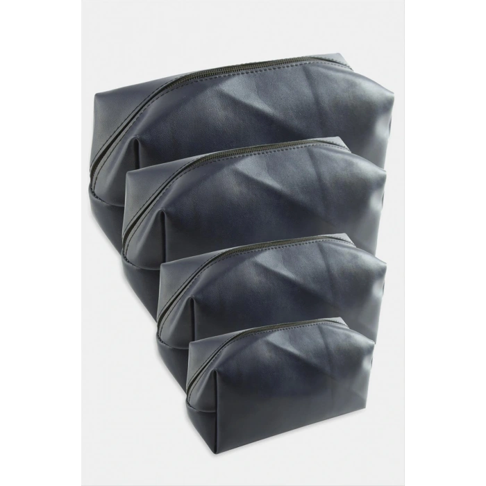 4 Adet El Tutmalı Makyaj Çantası