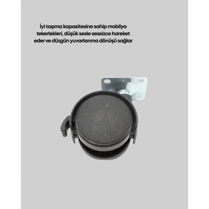 4 Cm Kilit Mekanizmalı Mobilya Ayağı Tekli