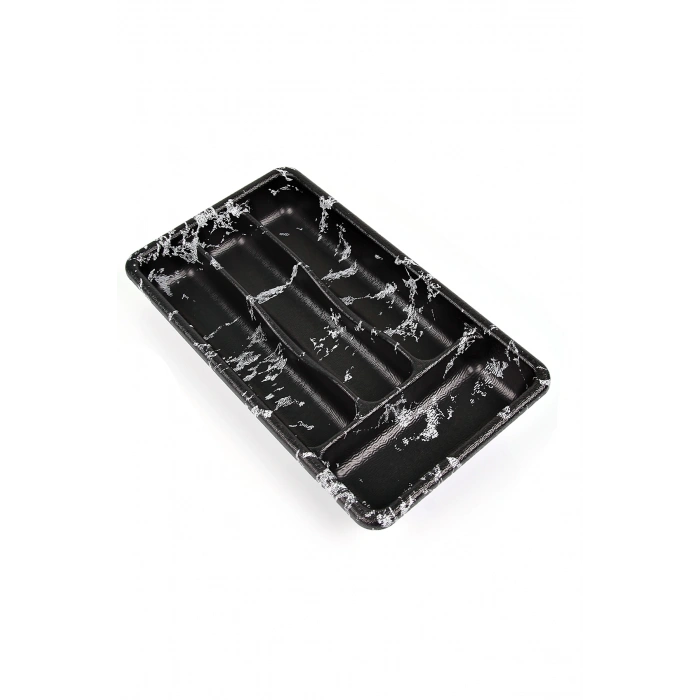 4 Gözlü Mermer Desenli Kaşıklık -57081