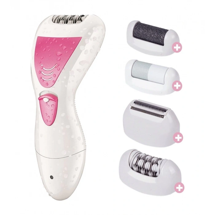 4 In 1 Su Geçirmez Epilasyon Aleti Epilatör Cihazı Tüy Alma Makinesi Topuk Törpüsü (4887)