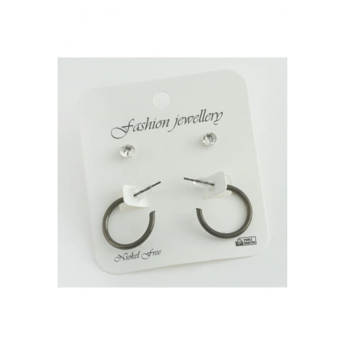 4lü Ezme Halka Küpe (2 cm)