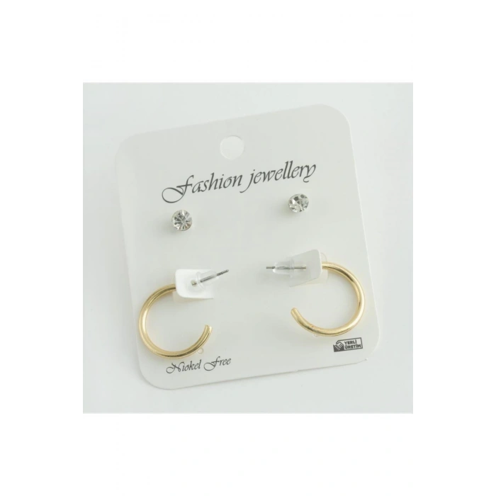 4lü Ezme Halka Küpe (2 cm)