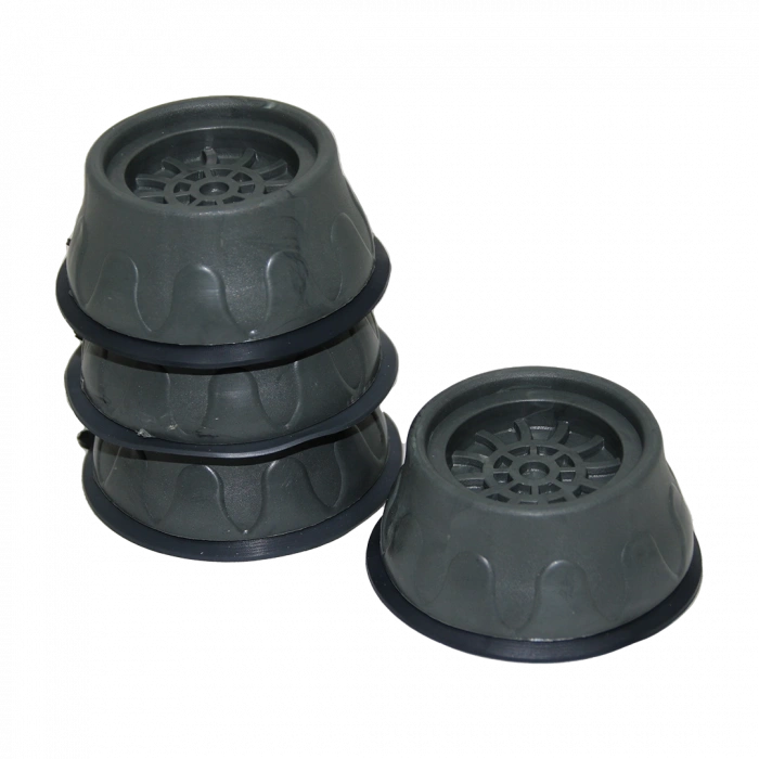 4 PARÇA  KÜÇÜK GRİ ÇAMAŞIR MAKİNE TİTREŞİM ÖNLEYİCİ AYAK (4887)