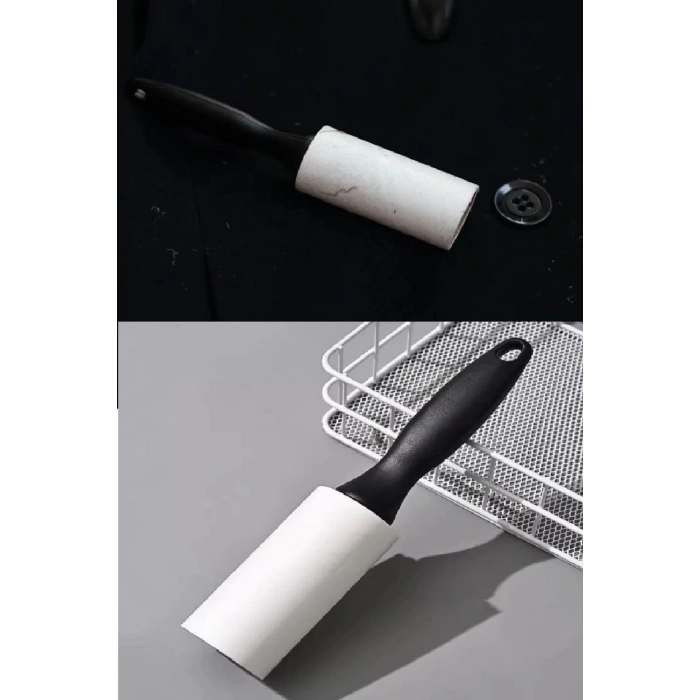 4 Yedekli Tüy Toplama Rulosu 240 Yaprak Evcil Hayvan Elbise Yatak Tüy Saç Toplayıcı