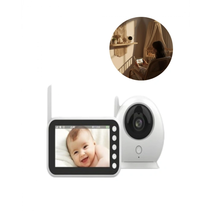 4.5 İnç Ekranlı Gece Görüşlü Bebek Kamerası Ve Monitörü