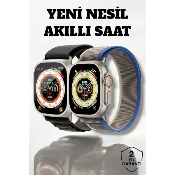 49mm Ekranlı Kan Basıncı Ve Adımsayar Özellikli Bluetooth Akıllı Saat