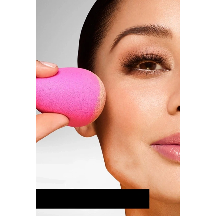 4lü Profesyonel Yüz Make-up Makyaj Sürgeri Armut Şeklinde Tatlı Islak Kuru Kullanım
