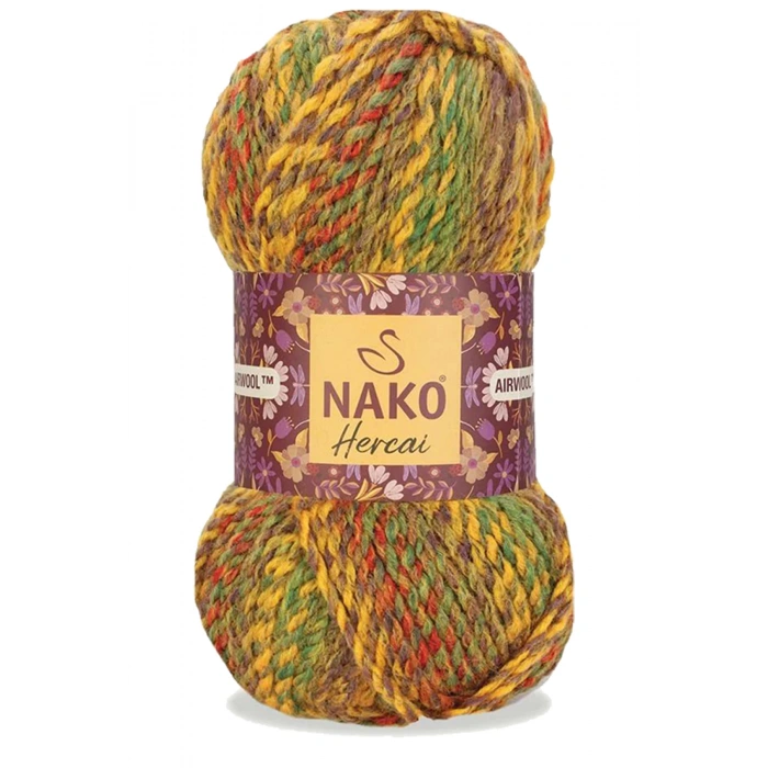 5 Adet Hercai Ebruli Hırka Kazak Atkı Bere El Örgü İpi Yünü 7252