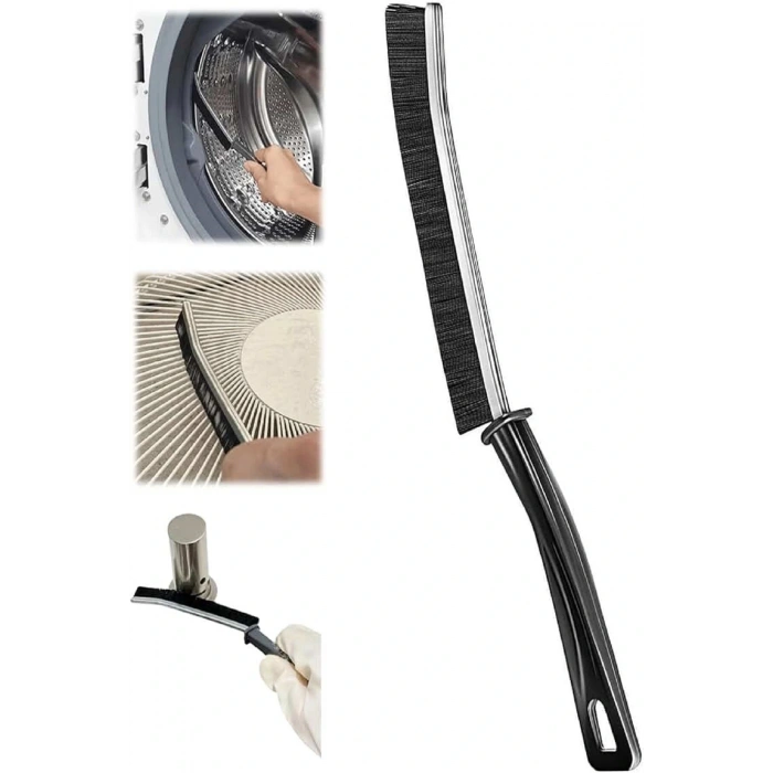 5 Adet İnce Kıl Fırça Banyo Mutfak Pencere Oluk Klozet Kenarı Kavisli Detay Temizleme Fırçası