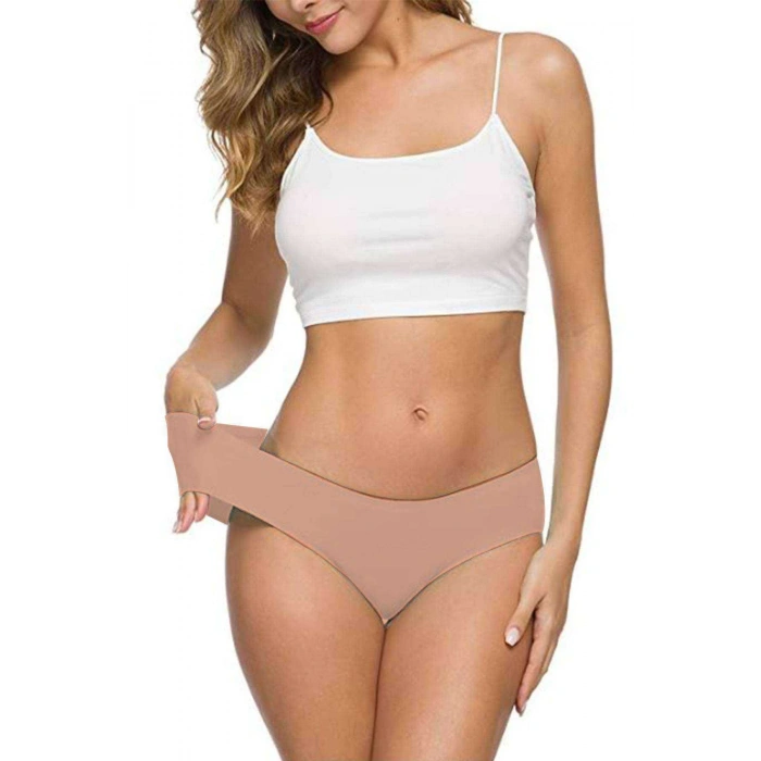 5 Adet Kadın Dikişsiz Lazer Kesim Esnek İz yapmayan Külot S3