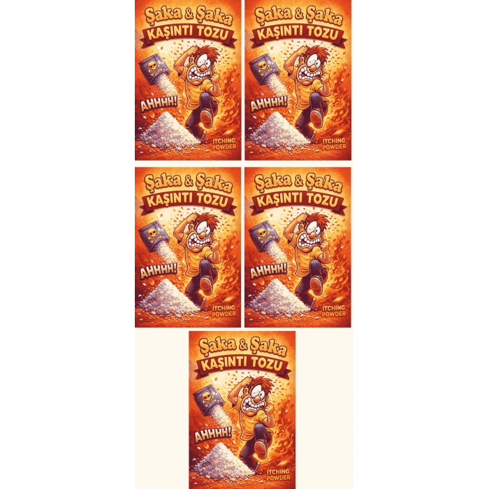5 Adet Kaşıntı Tozu Şaka Kaşıntı Tozu Eğlence Şaka Amaçlı Toz