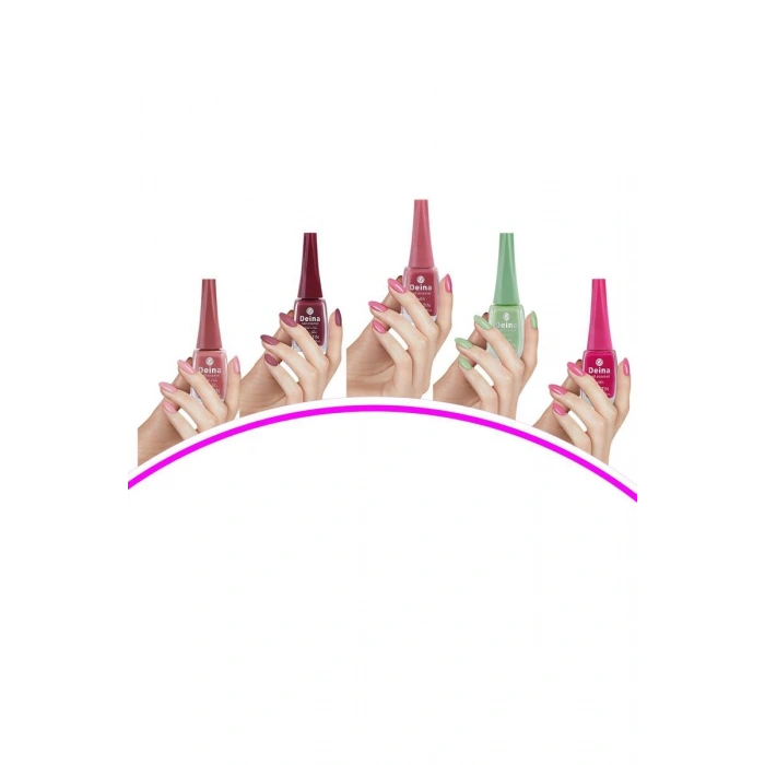 5 Adet Keratinli Besleyici Oje 14 ml SET2 mudanis