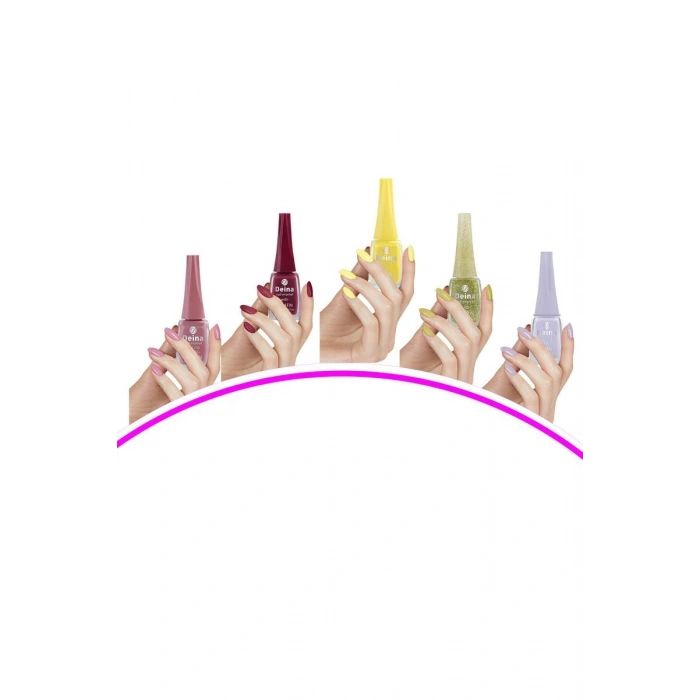 5 Adet Keratinli Besleyici Oje 14 ml SET3 mudanis