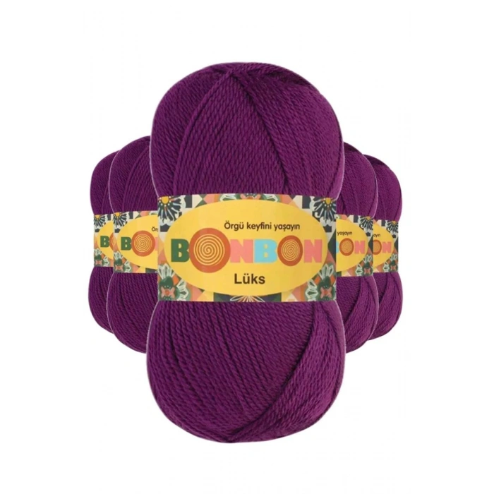 5 Adet Lüks Patik İpi Yünü Koyu İspirto 98287 - bonbon mudanis