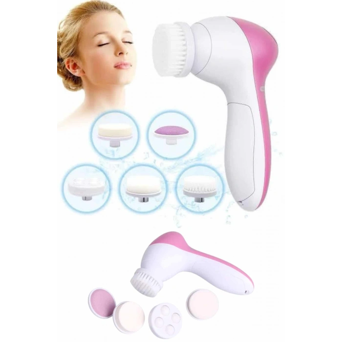 5 Başlıklı Cilt Temizleme Cihazı Ultra Kaliteli Yumuşak Kırşıklık Karşıtı