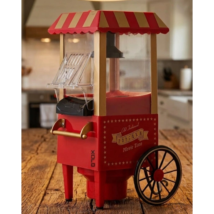 5 Dakikada Popcorn Hazırlayan Yağsız Patlatma Makinesi