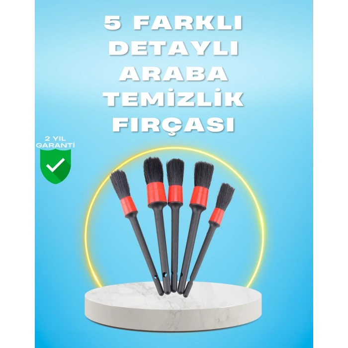 5li Araba Temizlik Fırçaları-farklı Boyutlu Fırçalarla Derinlemesine Temizlik
