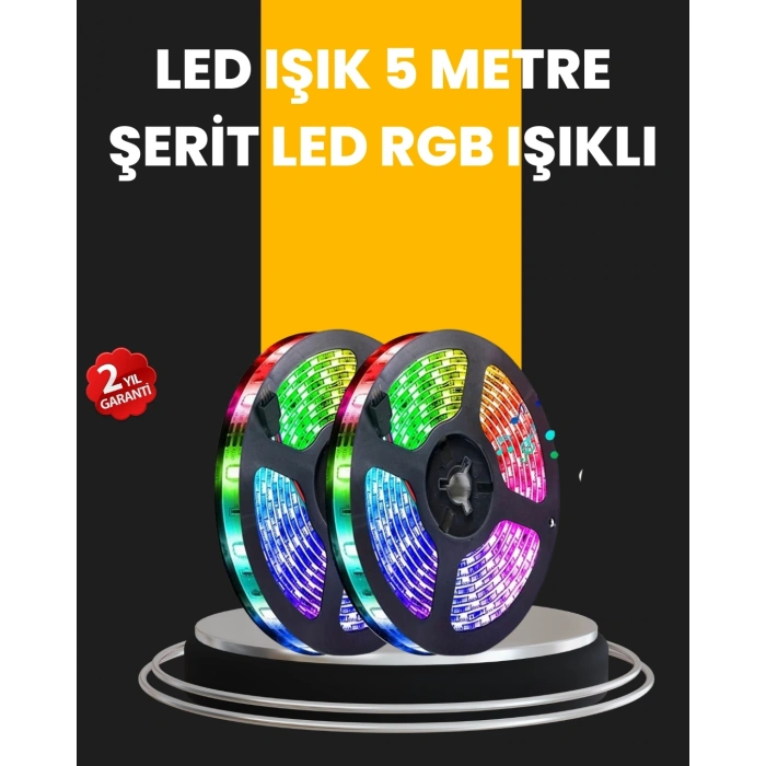 5 Metre Kumandalı Su Geçirmez Şerit Led