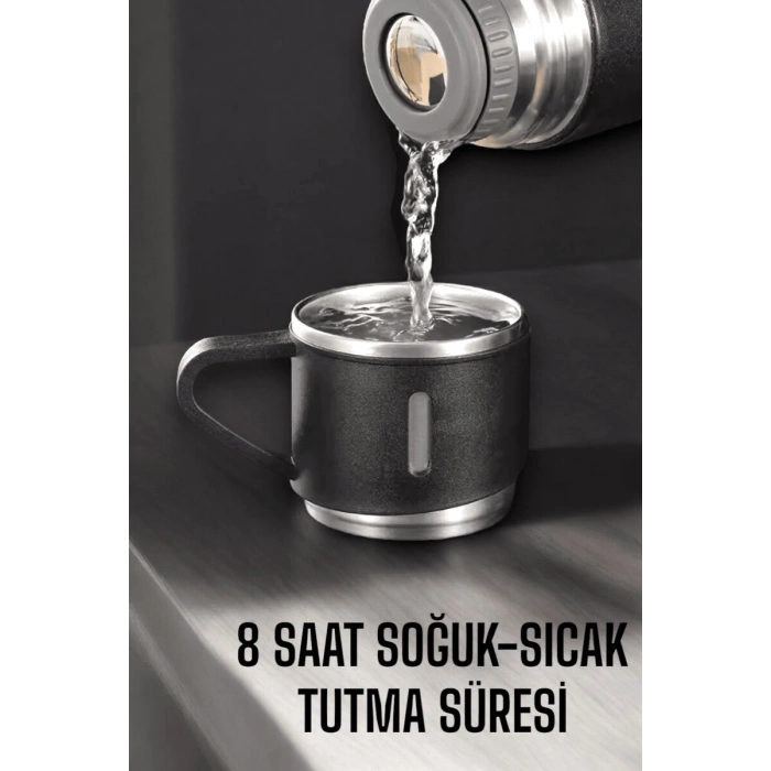 500 Ml Kapasiteli Taşınabilir Basınçlı Termos Seti Günlük Kullanım İçin İdeal