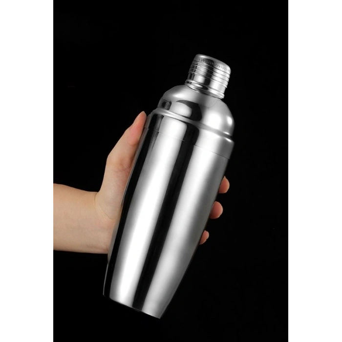 500 ml Shaker Kokteyl Hazırlama Kabı Bardağı Kokteyl Karıştırıcı Komple Çelik 