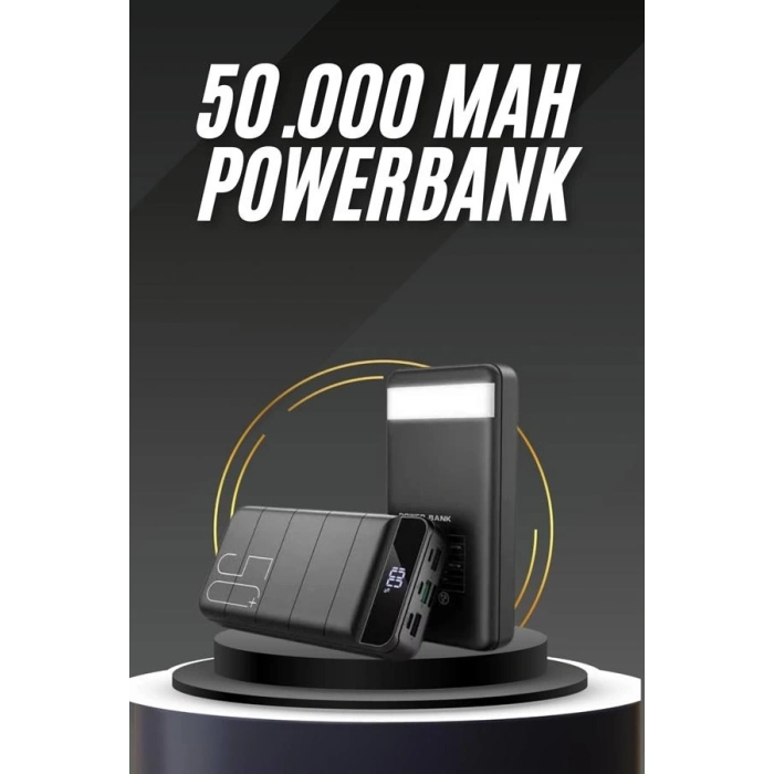 50.000 Mah Led Dijital Göstergeli Usb Çıkışı Powerbank