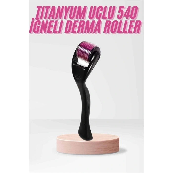 540 Iğneli Derma Roller 1mm Titanyum Uçlu Saç Kaş Serum Kullanımına Uygun