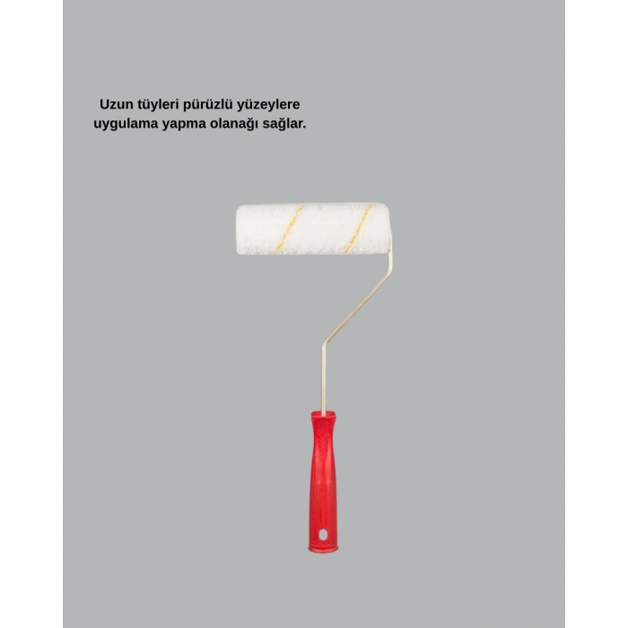 5’li Detay Boya Rulo Takımı Pürüzsüz Yüzey İçin İdeal