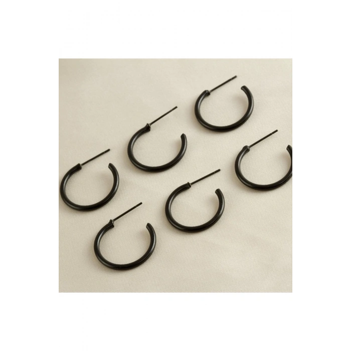 6 Adet Boru Halka Küpe 2 cm