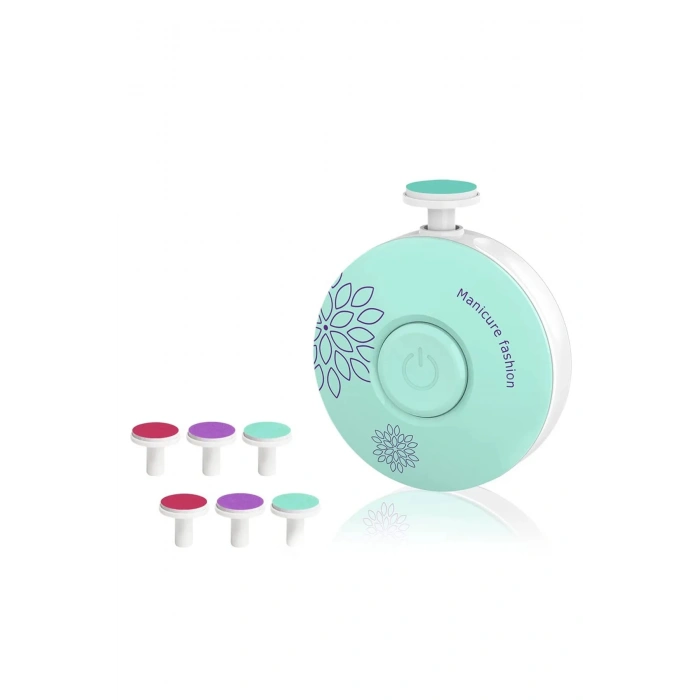 6 Başlıklı Pilli Tırnak Törpüsü ( Bebekler Kullanılabilir )  (4887)