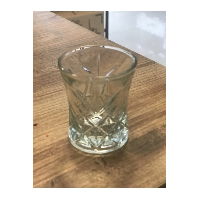 6 Lı Asya Kahve Yanı Su Bardağı Şeffaf Renk -70279